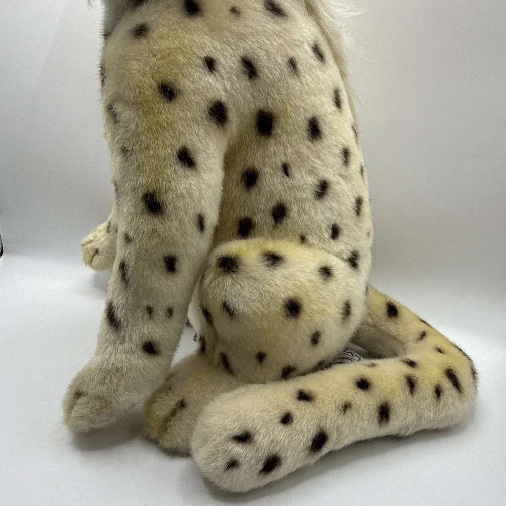 VTG Realistic Hansa Cheetah Cub Sitting‎ Stuffed Animal Toy Plush Art  With Tag